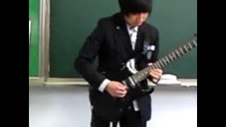 [Guitar cover]Canon rock by.Jerry C playing at school