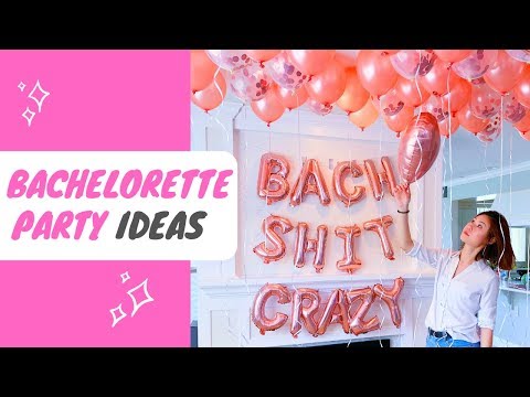 Bachelorette Party Decoration Ideas!!! DIY |  EASY | Bachelorette Weekend Ideas