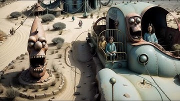 Ai Generated Video - Surreal Carnival 4k