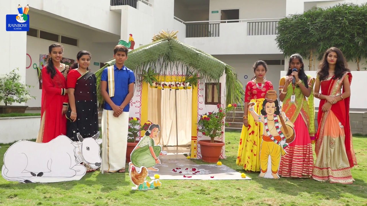 PRE - SANKRANTI CELEBRATIONS @ RAINBOW C.B.S.E SCHOOL - NELLORE