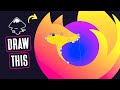 How to draw the firefox logo with inkscape