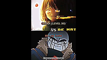 Killer Sans Vs Chara Lv20 [Both Canon]#edit #vsbattle #whoisstrongest #chara #killersans #undertale