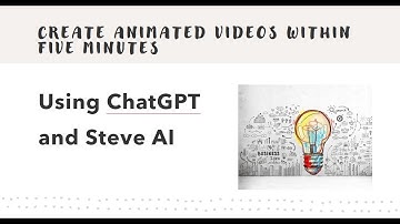 How to Create an Animated Cartoon Story video using ChatGPT & Steve AI in 5 Minutes