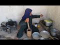 A meal made of curd and rice  the village lifestyle of iran