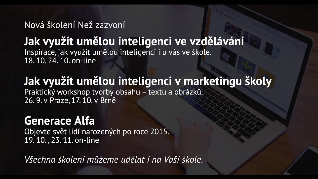 Webinář ZDARMA: Jak mohou učitelé prakticky využít umělou inteligenci