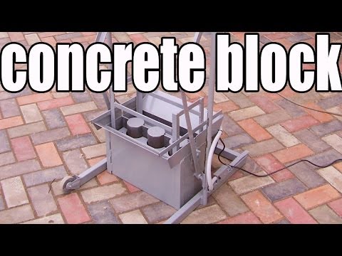 Video: DIY stroj na škvárové bloky: výkresy, fotografie