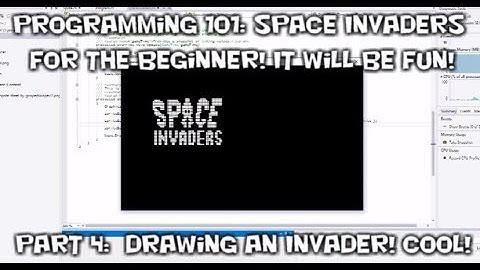 Programming Space Invaders for beginners, Part 4 - Drawing An Invader!