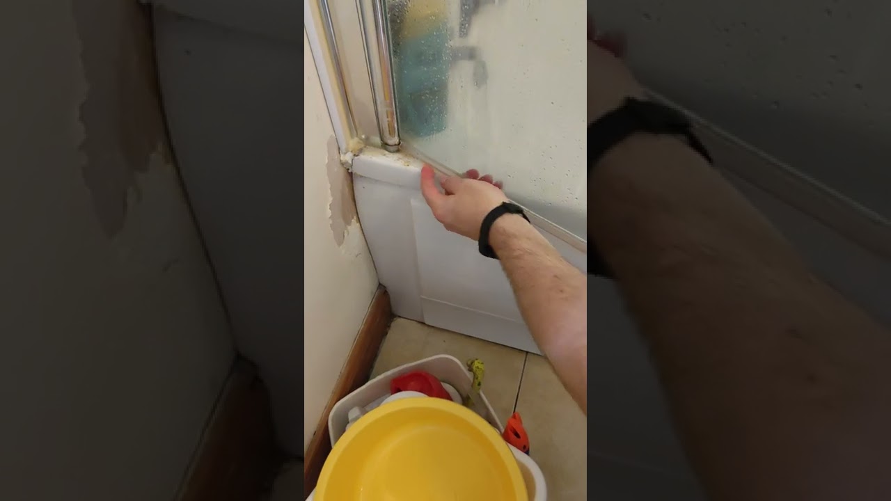 How to replace the rubber on the bottom of your shower of door