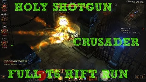 Diablo 3 - RoS - Holy Shotgun Crusader - T6 Rift - Full Run - Gameplay - [1440pHD]
