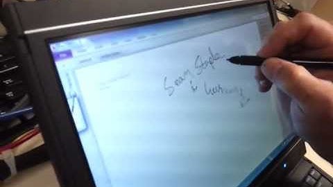 Dell Latitude XT2 Stylus/Pen continues to write when lifted from screen