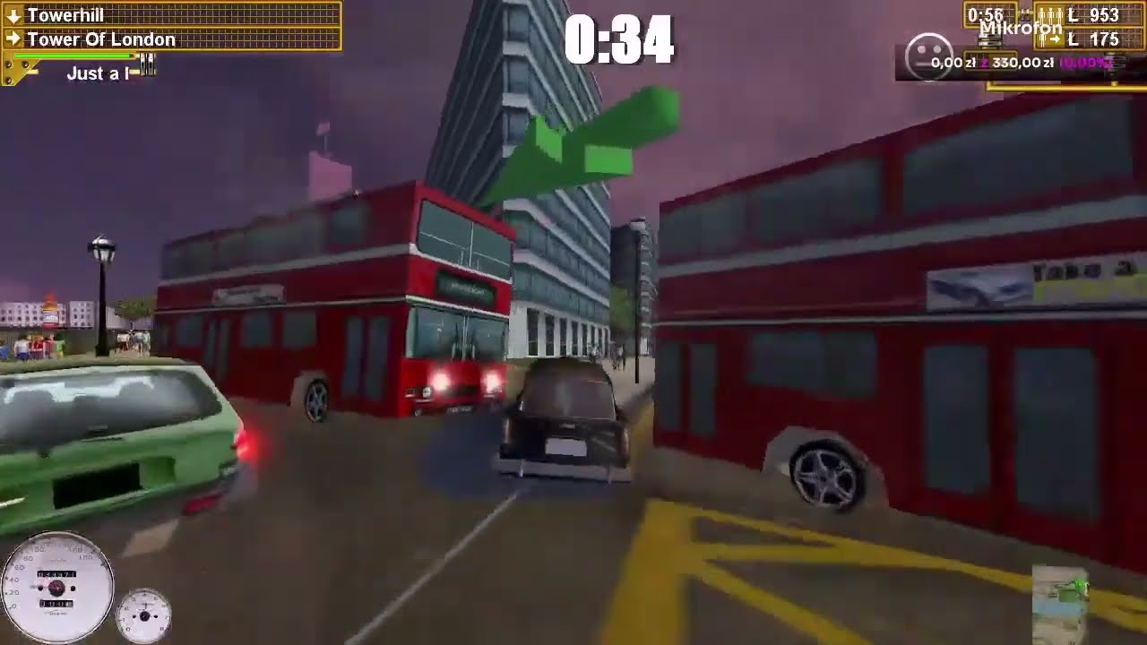 Lód chce szybko dostać się do swoich domów, Taxi Madness London #3