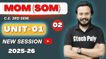 Mechanics Of Material | Unit-01 Part-02 | Civil Engineering 3rd Sem | BTEUP 2025-26