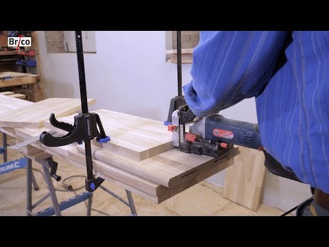 Fabriquer un meuble en chêne avec des assemblages à lamelles - Tuto Brico avec Robert de menuiserie