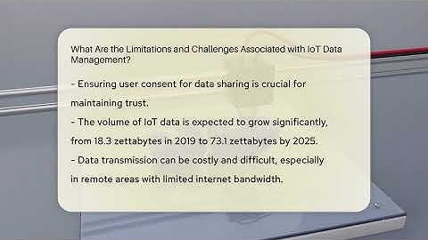 What Are the Limitations and Challenges Associated with IoT Data Management? - Talking Tech Trends