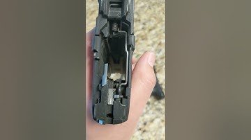 2.0 new flat faced trigger has a muffled reset. Here