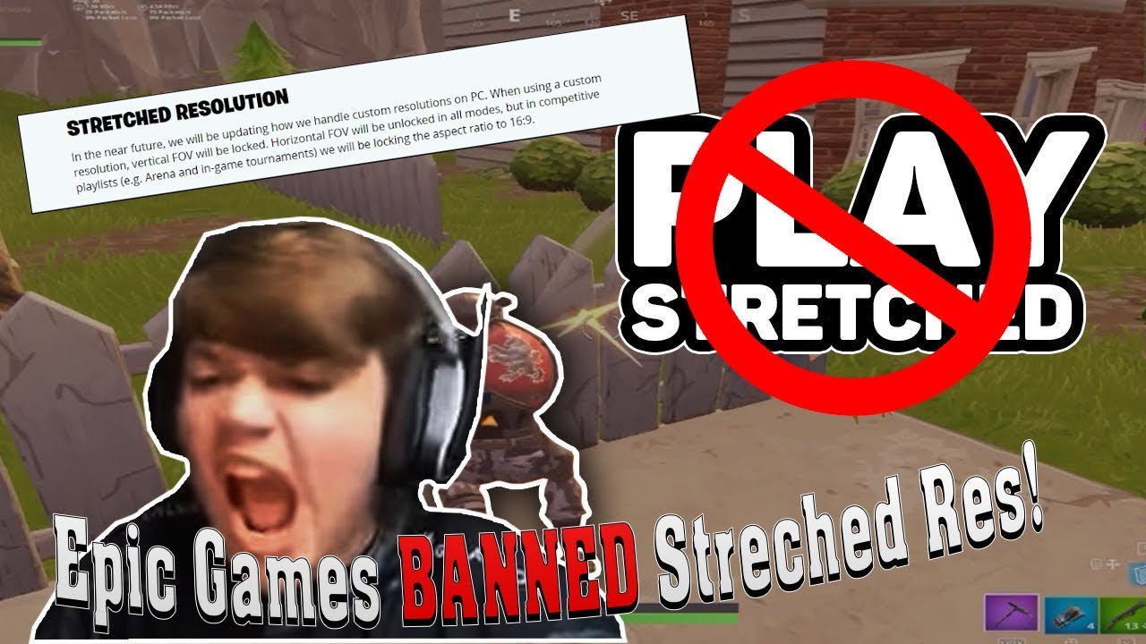 EPIC GAMES IS BANNING STRETCHED RES IN FORTNITE! / | Solo ...