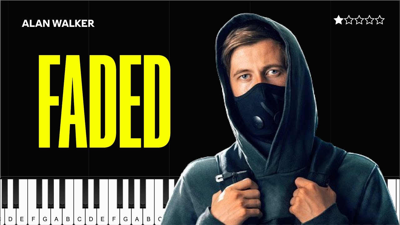 Alan Walker - Faded | EASY Piano Tutorial (Step-by-Step) - YouTube