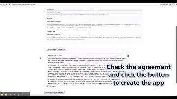 Few easy steps to create your Twitter App for Joomla