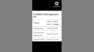 TS EAMCET 2023 NOTIFICATION #3 MARCH 2023