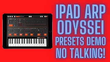iPad ARP ODYSSEi presets demo no talking