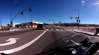 Route 66 to Stockton Hill Rd in Kingman, AZ. 360 Video in 4K