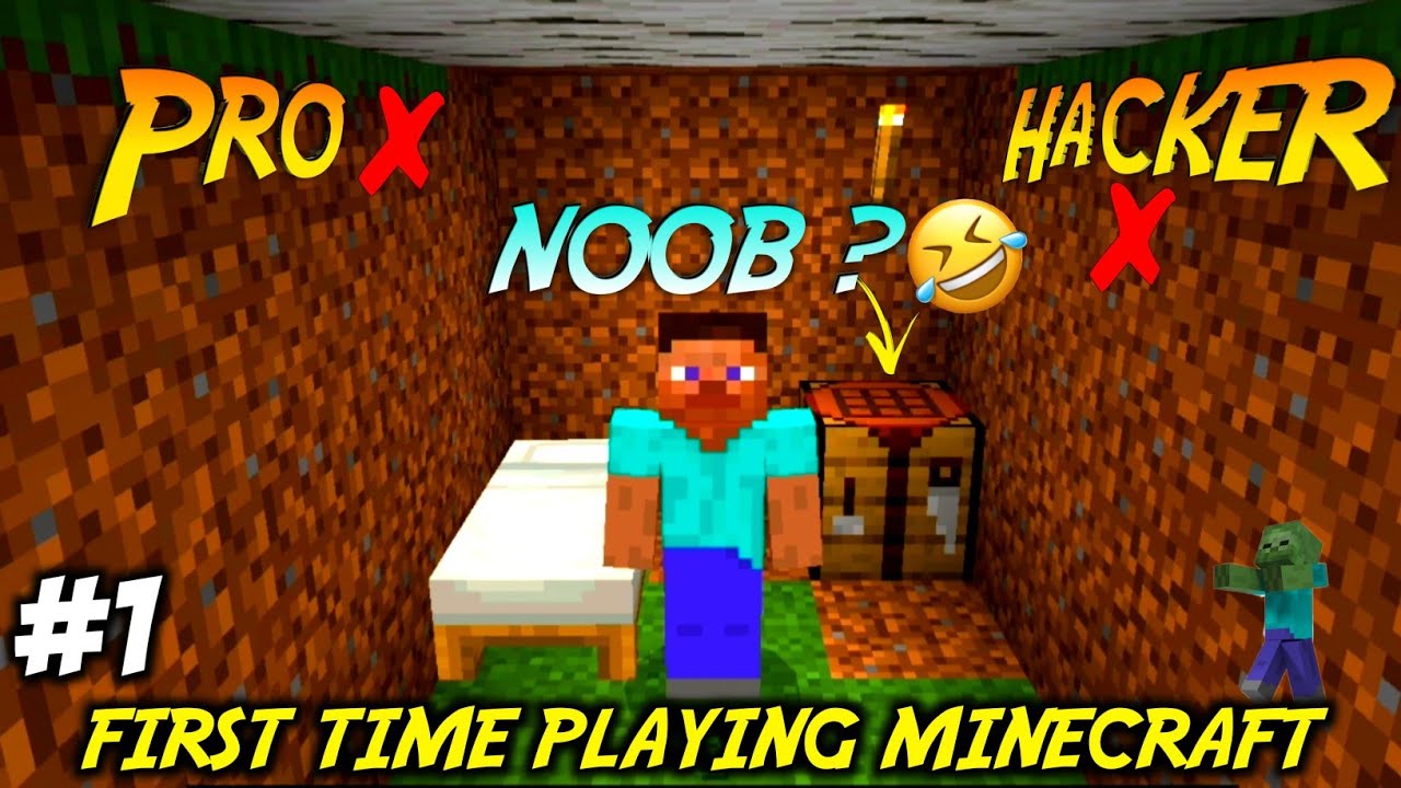 First Time Playing Minecraft | Minecraft Survival Series Episode 1 ...