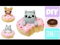 DIY Donut Rilakkuma, Pusheen &amp; Totoro! Kawaii Polymer Clay or Cold Porcelain Charms