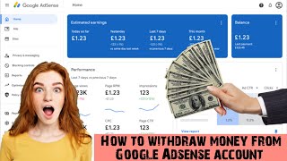 How to Withdraw Amount from Google Adsense Account|| Information 4 U