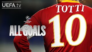 FRANCESCO TOTTI: ALL #UCL GOALS!