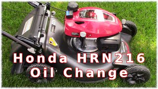 Honda HRN216 Oil Change