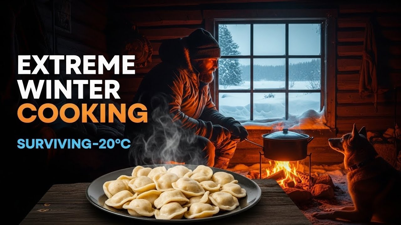 Extreme Winter Challenge: Surviving -20°C & Cooking Pelmeni in the Wild!