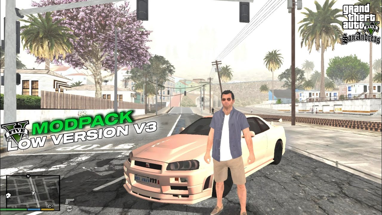 GTA V Graphics V3 Modpack for Android - GTA San Andreas Edition - YouTube