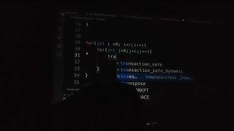 #c++ (transpose of a matrix of any order)