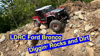 LDRC Bronco trailing and digging, upgraded custom LDR/C 18499