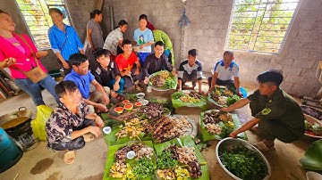 Đại tiệc 8 mâm cỗ Đại Đoàn Kết trên Đán Dầu toàn món ngon nhức nách. Nguyễn Tất Thắng