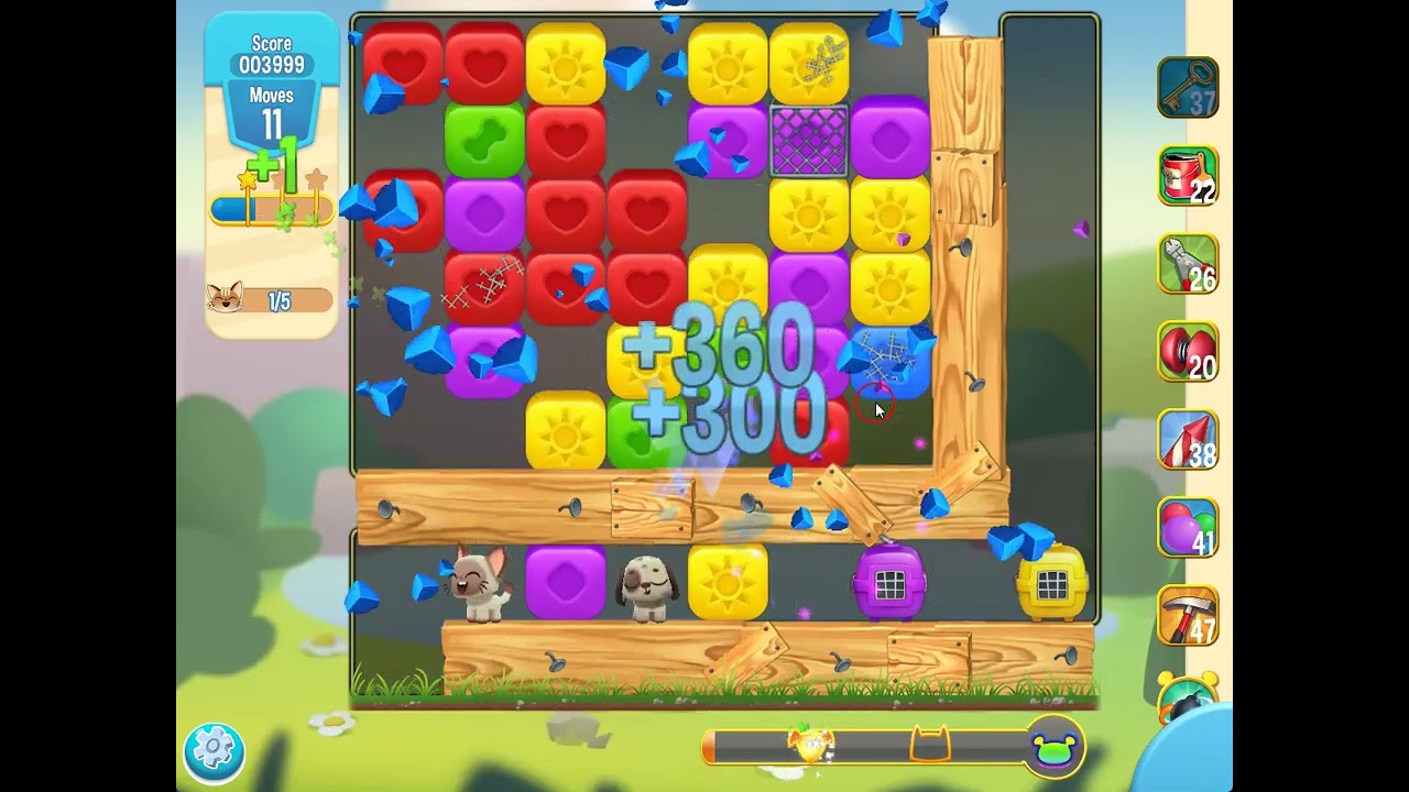 Pet Rescue Saga level 5350 no boosters | PuzzledCubes.site