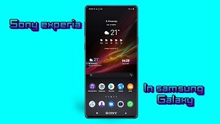 sony experia theme for samsung screenshot 2