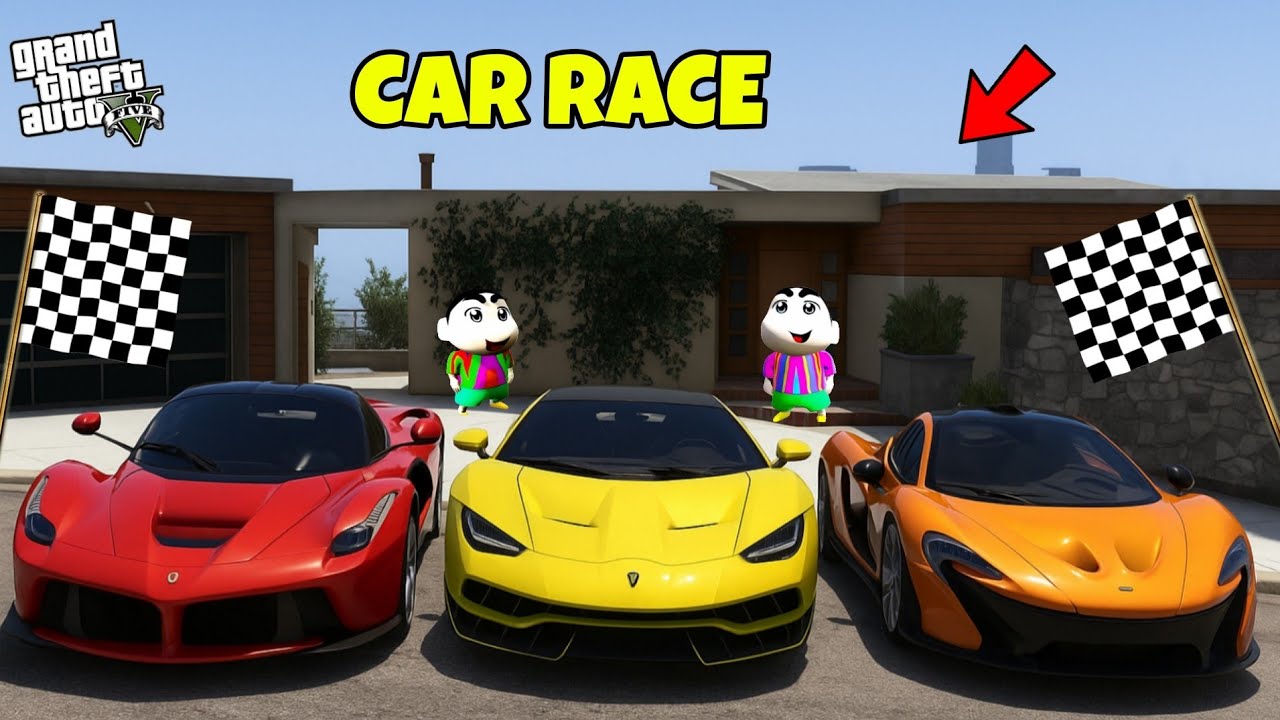 FRANKLIN ORGANIZING A RACE WITH SHINCHAN AND PINCHAN WITH HELP OF MAGICAL PAINTING BOARD