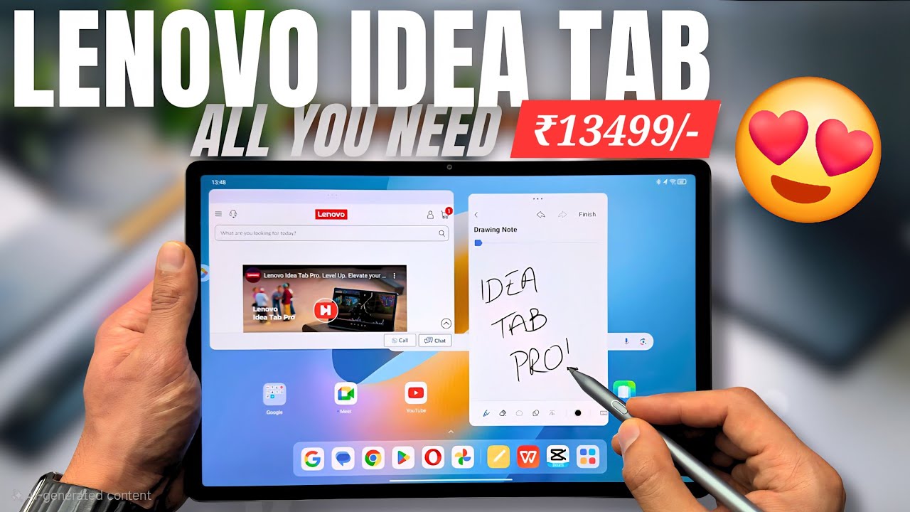 Lenovo Idea Tab 2.5K Display with Pen 😍 Best Student Tablet Under ₹15000 | Unboxing |Amazon Sale😍