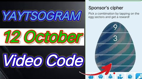 YAYTSOGRAM Daily Cipher Code 12 October | Yaytsogram cipher | today yaytsogram cipher | yaytsogram