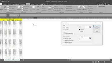 How to run Correlation & Regression Analysis using Microsoft Excel