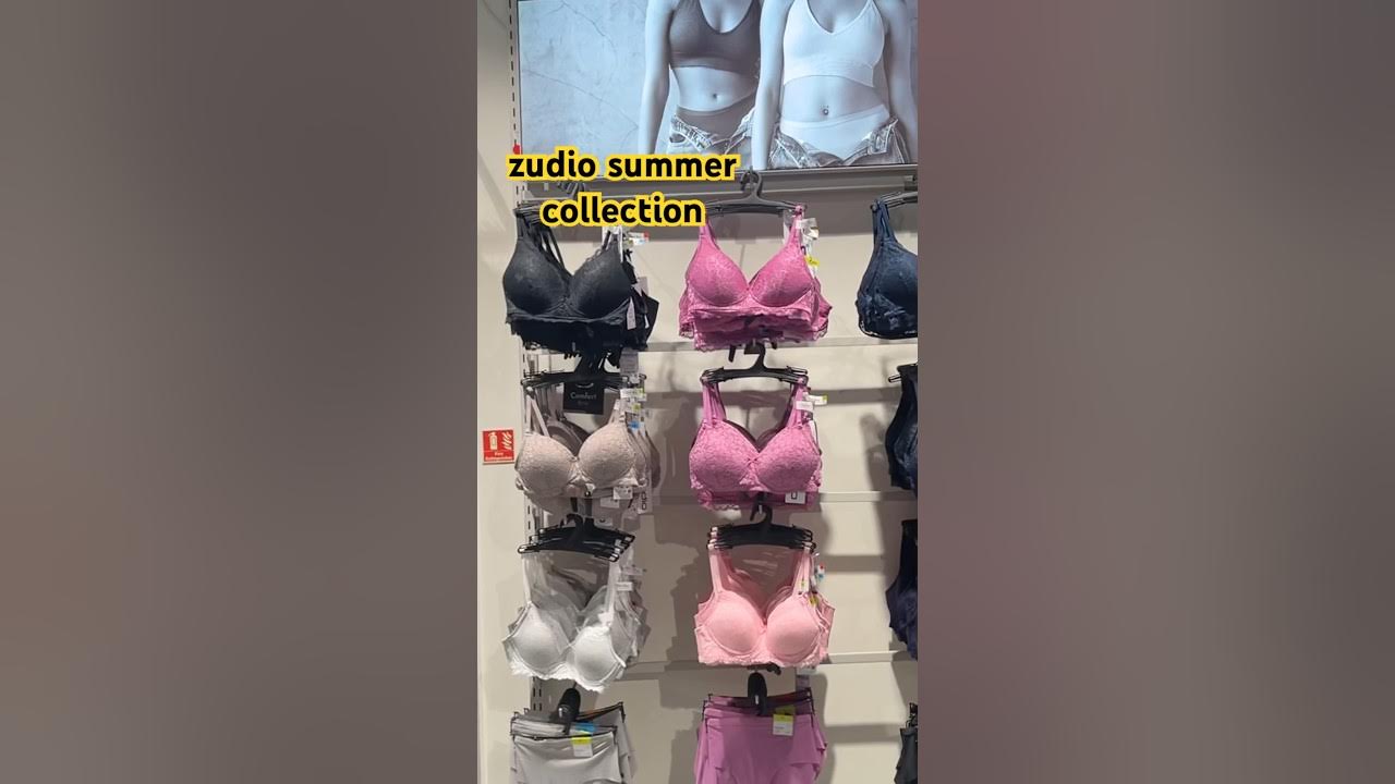 Random products at Zudio 🤌🏻🔥✨️ Things to get from zudio sale 1. T-shirt  bra : Rs.499/- 2. Hipster panties (pack of 2) : R