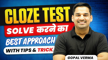 How To Solve Cloze Test | Tips to Solve Cloze Test | English for SSC | Gopal Verma #ssc #gopalsir