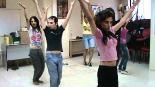 Belly dance choreography rehearsal