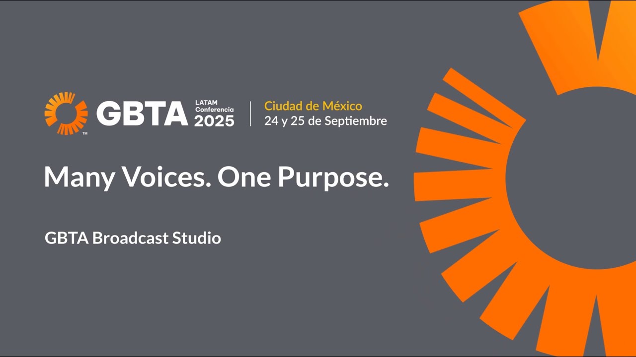 Eva Ramirez  from BWH Hotels in the Broadcast Studio at GBTA LATAM Conference 2025 |  Mexico City