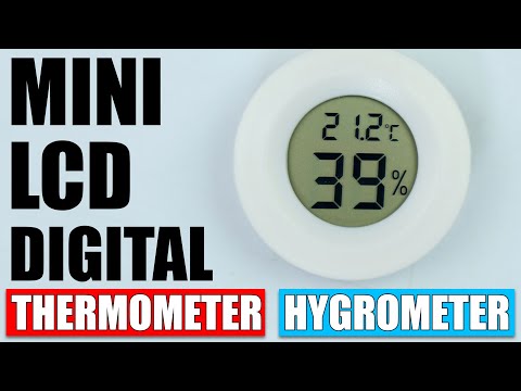 Mini LCD Digital Thermometer Hygrometer from Aliexpress - Unboxing u0026 Review