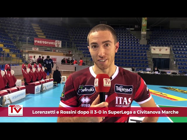 Lorenzetti e Rossini dopo il 3-0 a Civitanova Marche