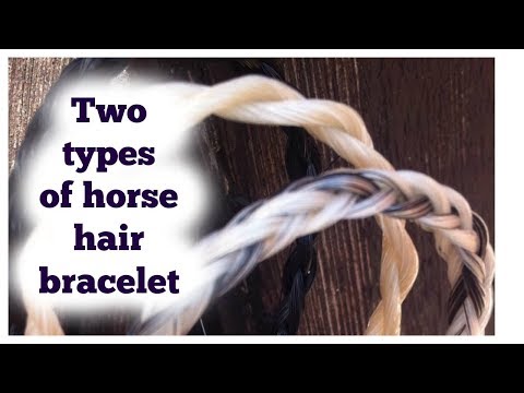DIY Horsehair bracelet tutorial with beads