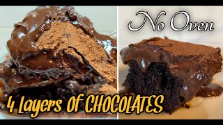 How to make CHOCOLATE DREAM CAKE | 4 Layers Of Chocolate Cake Recipe