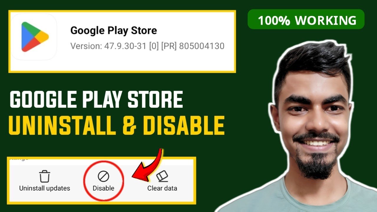How to Uninstall or Disable Google Play Store in Android? - YouTube